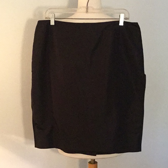 Carolina Herrera Silk Pencil Skirt, sz 14 - Picture 1 of 10